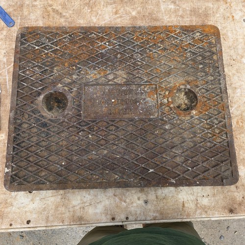 Cast iron manhole - iron, cover