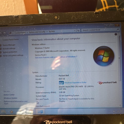 Notebook packard bell - bell, s