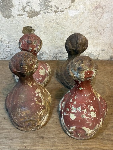 Antique cast iron ball and - iron,