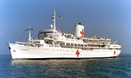 The hospital and ambulance - hospital,