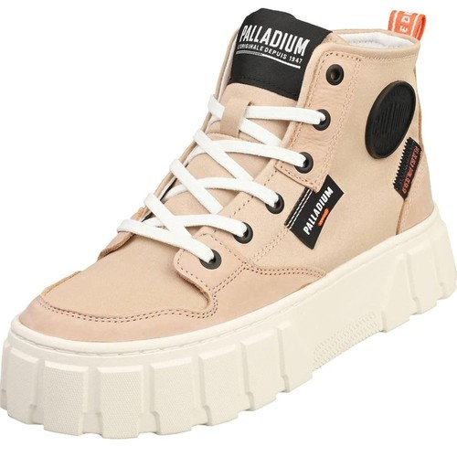 Palladium women tan high top - women's, high-top