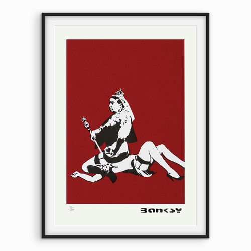 Banksy art print queen vic - -,