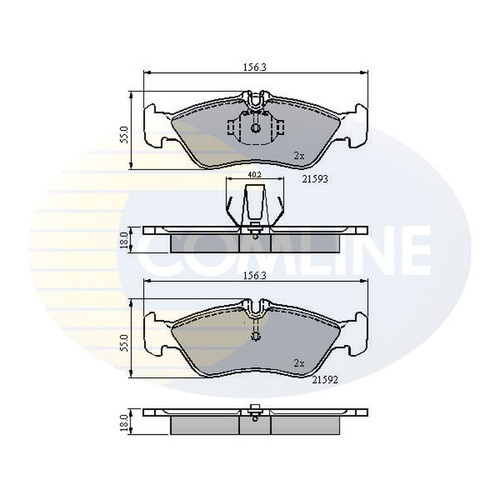 Brake pads set - set, for