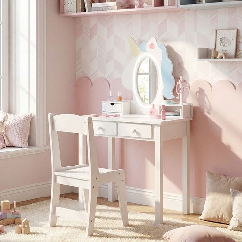 Princess vanity table chair - vanity,