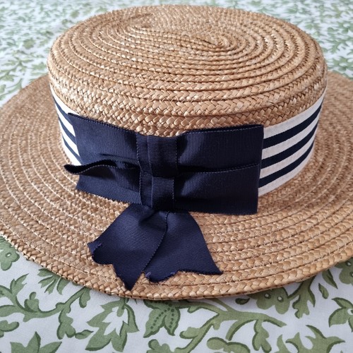 Laura ashley vintage hat straw - laura,