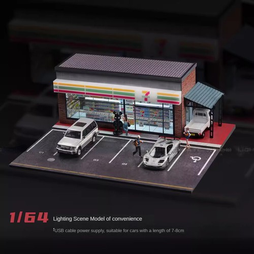 Scale diorama car garage - 1:64,