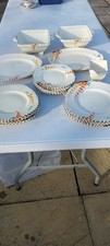 20 X Burleigh Square Dinner/medium/side Bowls and Serving Plates Sets Good  £85
