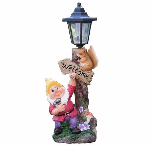 Garden gnome with solar - solar, lamp
