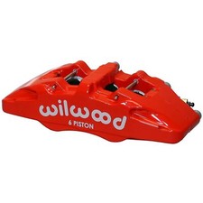 Wilwood Dynapro 6A 6 Piston LH Red Lug Mount Brake Caliper - Suit 0.81'' Disc