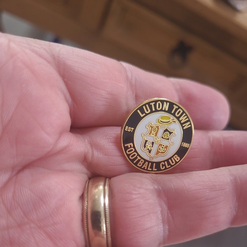 Luton town badge - wear, with