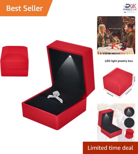 Portable red velvet ring - red,
