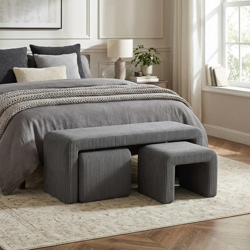 Piece upholstered bench - 3-piece,