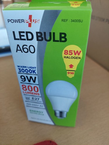 85w halogen e27 - 9w,