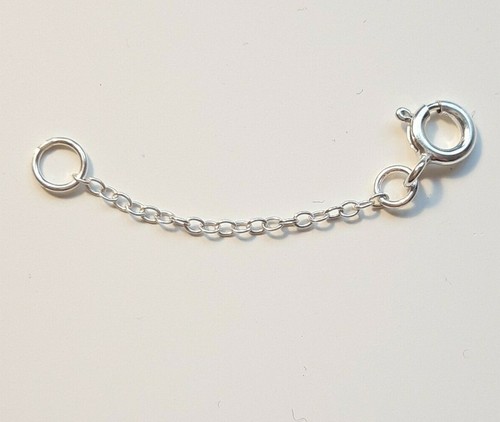 Sterling silver safety chain - safety,