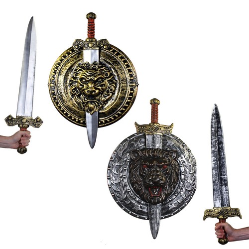 Gold silver sword shield - gold, or