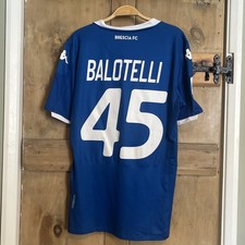 Kappa Brescia Calcio 2019-20 Home Shirt Balotelli 45 BNWT - Size XL(closer to M)