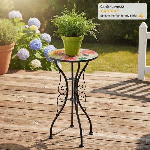 Garden mosaic table butterfly - garden,