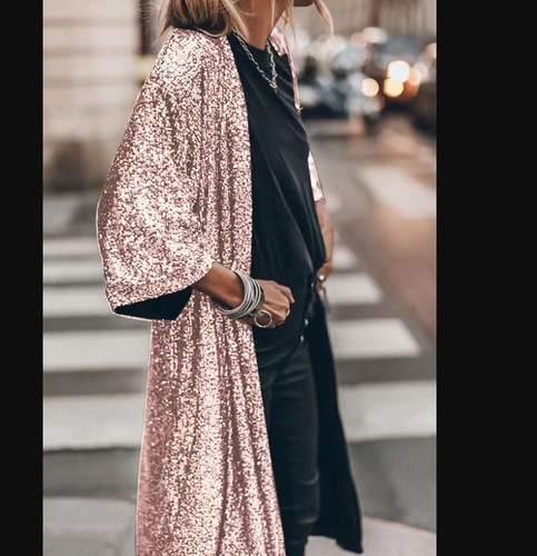 Ladies sparkly long sleeve - sparkly,