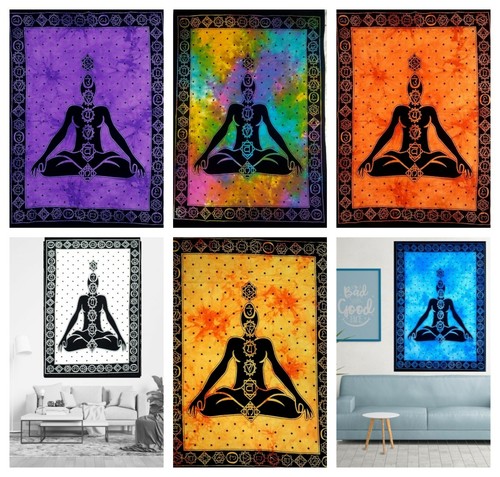 Chakra wall hanging tapestry - chakra,