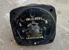 Vintage RAF Gloster Meteor Undercarriage Indicator gauge