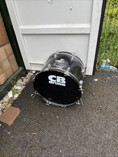 Free P&P.  22”. 22x14” CB Bass Drum. 22. Black Finish. Sonor Head.