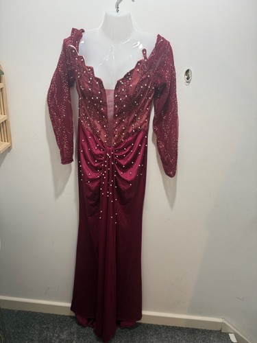 New burgundy corset - corset, dress