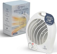 Electric Heater Cooler Fan Variable Thermostat 2 Heat Settings 2 KW Low Energy