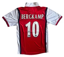 DENNIS BERGKAMP Hand Signed