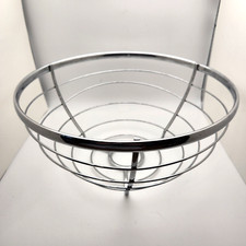 Wire Metal Fruit Basket Chrome