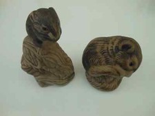 Poole pottery stoneware mouse and mouse on corn