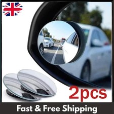 2x Blind Spot Mirror Rear Side View Towing Car Van Motorcycle Adjust Wide Angle