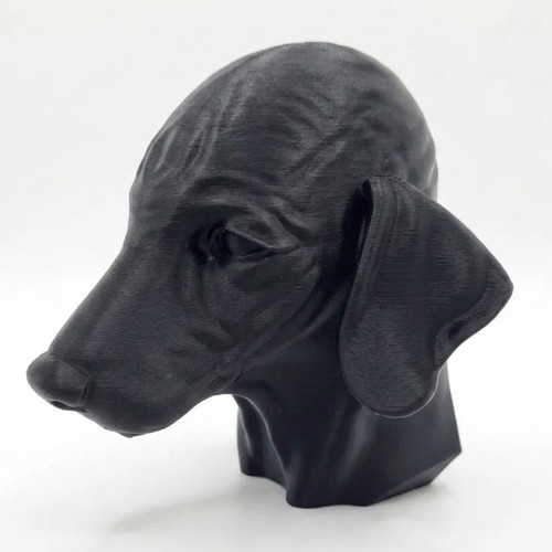 Bedlington terrier dog bust - bedlington,
