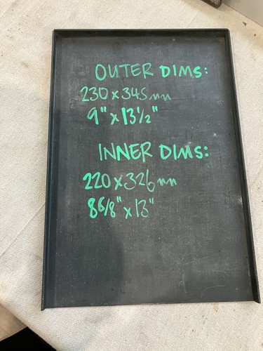 Letterpress metal galley tray - metal,