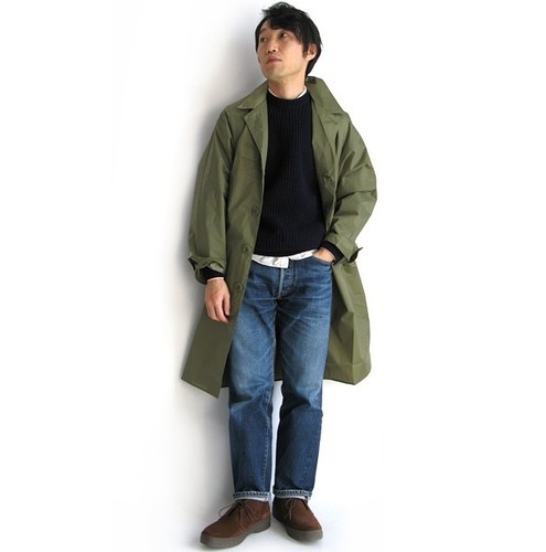 Mens waterproof rain mac army - mens,