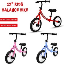 12" Kids Balance Bike Walking Running Training Bicycle For 2-6 Years Children