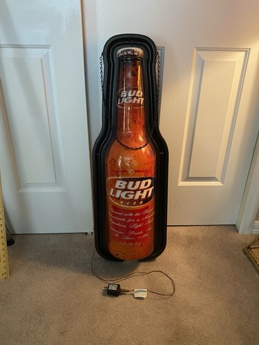 Vtg large budweiser bottle - vtg,