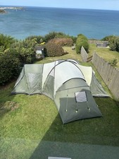 Outwell Hartford XL 8-Person Tent with Front Extension and Interior Carpet