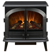 Dimplex Emberley 3-Sided Electric Stove Fireplace Black 2kW WiFi Remote Open Box