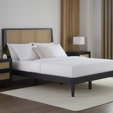 Dusk Bali Black & Rattan Double Bed Frame RRP £245