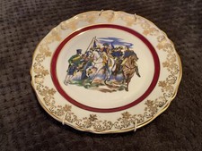 Vintage Limoges Painted Porcelain Napoleon Plate Signed Vernet Rare Collectors