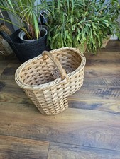 Wicker Step Basket with Handle
