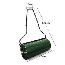 65L Heavy Duty Garden Lawn Roller Sand Water Filled Barrel Steel Drum Grass Seed