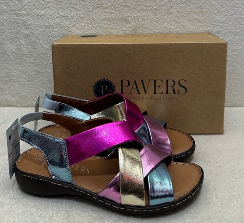 Pavers metallic pink blue gold