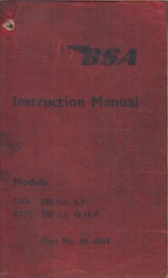 Bsa c10 250cc c11g - bsa,