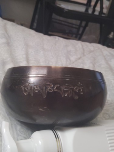 Vintage tibetan singing bowl - vintage,