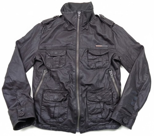 Superdry brad leather jacket - leather,