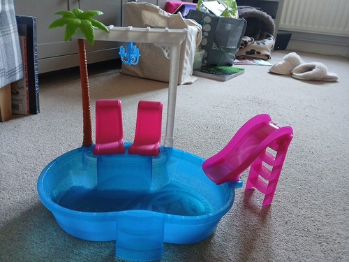 Barbie swimming pool with - barbie,