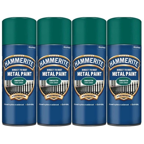 Hammerite dark green 400ml - hammerite,