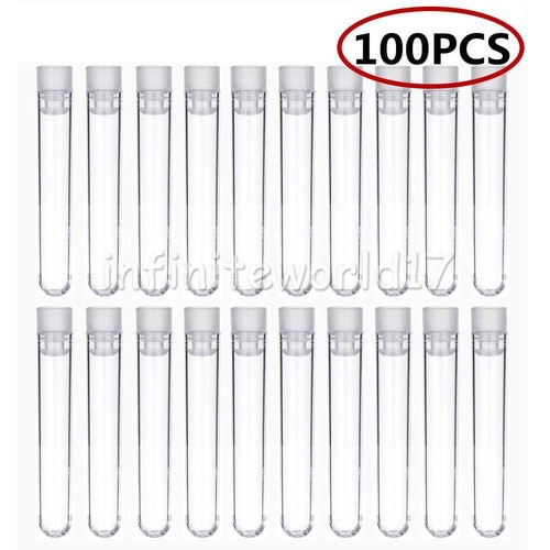 100 plastic test tubes - test,