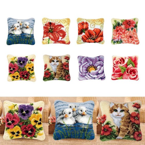 Diy latch hook pillow kit - pillow,